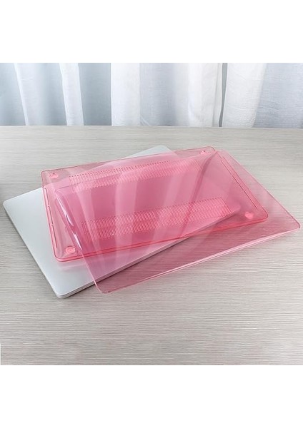 MacBook Air 13 Kılıf A1369 A1466 2010 2017 Kristal Parlak Şeffaf Sert Kapak Çizilmez Koruma Eski USB Girişli Seri Uyumlu Pembe modelleri
