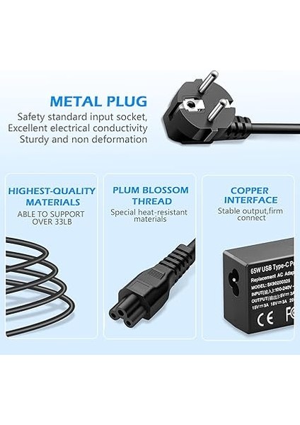 Thinkpad X1 Için 65W USB C Güç Kaynağı Şarj Cihazı Karbon T14 T480 T480S T490 T490S T580 T590 X380 X390 L380 L390 Yoga C740 720 730 720-13 720-13IKB 730-13 910 910-13IKB, Tip C Dizüstü Şarj Cihazı fiyatları