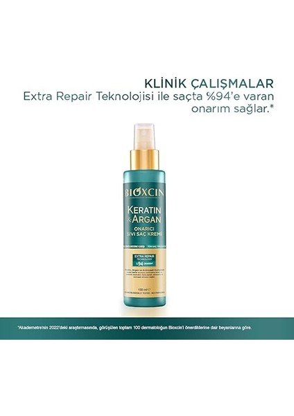 Keratin & Argan Onarıcı Sıvı Saç Kremi – Hidrolize Keratin, Argan Yağı ve Biocomplex B11 Içeren Durulanmayan Saç Bakım Spreyi – 150 ml – Yıpranmış Saçlar Için fiyatları