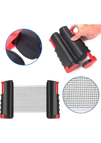 Mekanizmalı Taşınabilir Kaymaz Masa Tenisi Filesi Ağı Portatif Tüm Masalara Uyumlu indirimleri