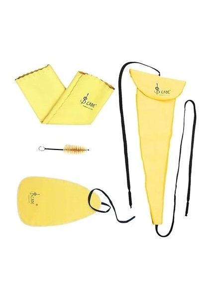 Tenor Soprano Sax Bakım Kiti Için Saksafon Temizleme Bezi Swabs Ağızlık Fırçası indirimleri