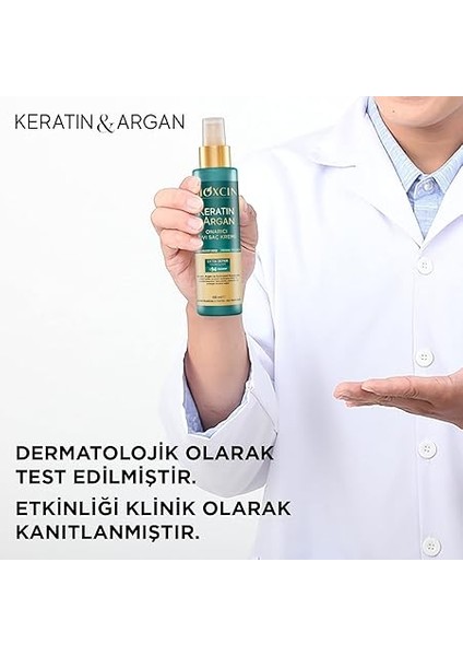 Keratin & Argan Onarıcı Sıvı Saç Kremi – Hidrolize Keratin, Argan Yağı ve Biocomplex B11 Içeren Durulanmayan Saç Bakım Spreyi – 150 ml – Yıpranmış Saçlar Için fırsatları