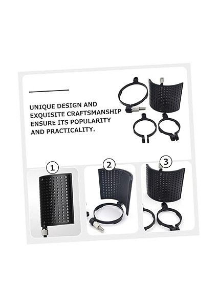 1 Set Mikrofon Izolasyon Kalkanı Arayüzü Akustik Ekran Susturucu Ses Yalıtımı USB Çubuğu Bilgisayar Ekipmanı U Şekilli Pop Filtresi Mikrofon Standı Mikrofon Kapağı Kayıt Kiti indirimleri
