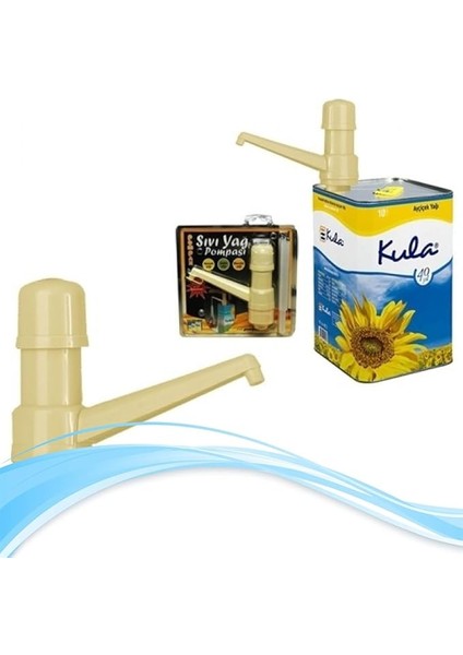 Hijyenik 5, 10, 18 Lt Tenekeler Için Sıvı Yağ Pompası