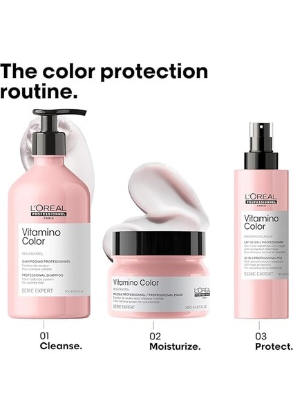 Professionnel Paris Serie Expert Vitamino Color Boyalı Saçlar Için Renk Koruyucu Maske 250ML indirimleri