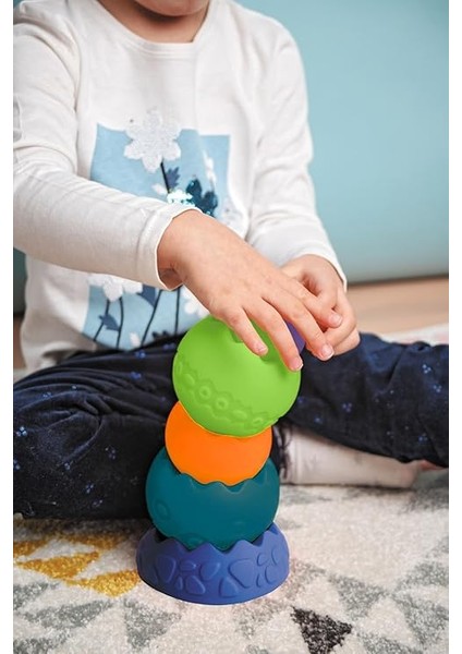 Sensory Yumuşak Piramit: Duyusal Denge Oyuncağı | Üst Üste Dizme Oyunu | Alfabe Rakamlar ve Renkleri Öğretir | Bebek Denge Dizme Istifleme Oyuncak | Montessori Tipi | Motor Becerileri ve Zihinsel fırsatları