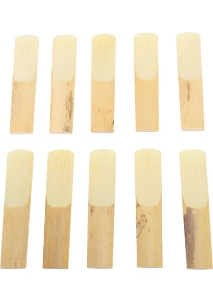 10PCS Profesyonel Alto Sax Reeds Elastikiyet ve Istikrar Klasik Caz Için Zengin Tonu ile Alto Saksafon Sazları (Güç 3.0)
