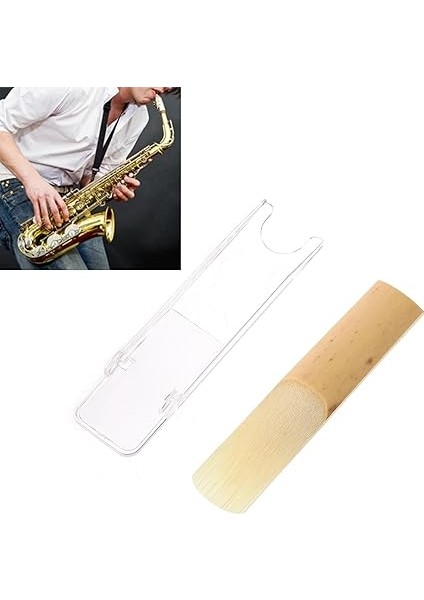 10PCS Profesyonel Alto Sax Reeds Elastikiyet ve Istikrar Klasik Caz Için Zengin Tonu ile Alto Saksafon Sazları (Güç 3.0) indirimleri