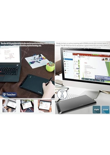 Star 05 V2 Kablosuz Wireless Grafik Tablet indirimleri