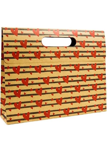 Kalp Harmanı Zarf Model Karton Çanta, Hediye Kutusu fiyatları