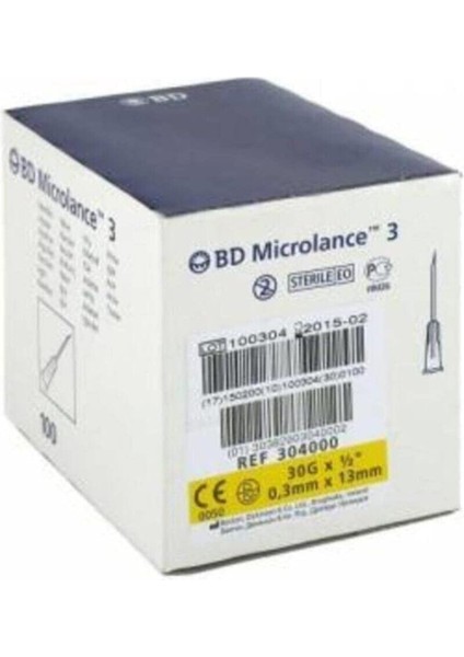 Mezoterapi Iğnesi 30GX13MM 1 Kutu 100 Adet