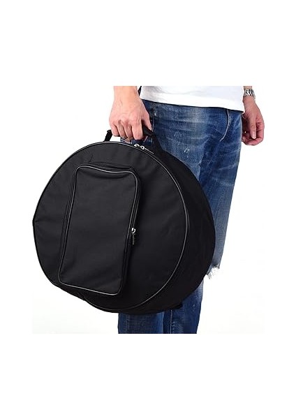 Trampet Sırt Çantası Kılıfı, Omuz Kayışı Naylon Kumaş ile 14 Inç Tambur Çantası, Drum Sticks Için Dış Cepler Müzik Kitabı Koruyucu Uygun Taşıma (Black) fiyatları