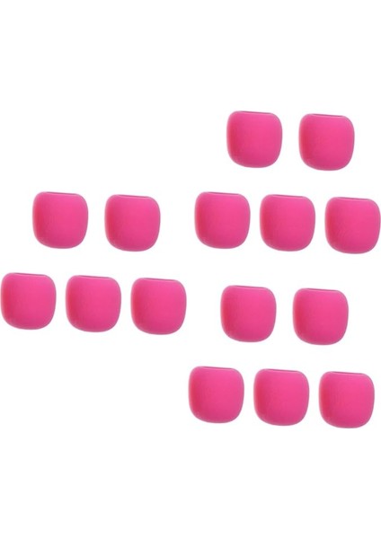 15 Adet Mikrofon Sünger Kapağı Ön Cam Sünger Kapakları Tek Kullanımlık Mikrofon Kapakları Dj Mikrofon Kapağı Yaka Rüzgarı Mikrofon Köpük Kapağı Sünger Kollu Elbise Kolu Kamera