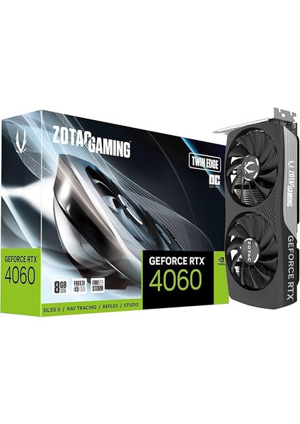Rtx 4060 Gaming Twin Edge ZT-D40610E-10M 128 Bit Gddr6 8 GB Ekran Kartı