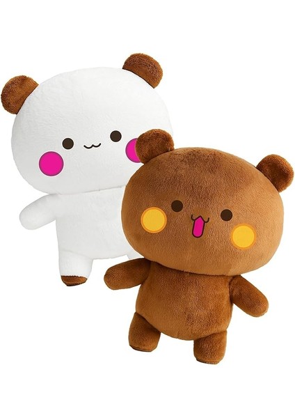 Bubu Ayıcık,pelüş Dudu Bubu,25 cm Kahverengi - Beyaz Yumuşak Ofis Hediyesi (Duduvebubu)