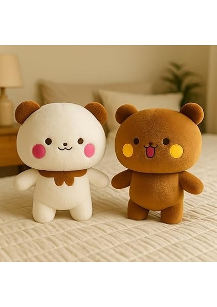 Bubu Ayıcık,pelüş Dudu Bubu,25 cm Kahverengi - Beyaz Yumuşak Ofis Hediyesi (Duduvebubu) fiyatları
