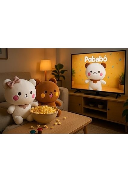 Bubu Ayıcık,pelüş Dudu Bubu,25 cm Kahverengi - Beyaz Yumuşak Ofis Hediyesi (Duduvebubu) modelleri