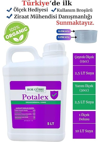 -5lt Sıvı Organik Potasyum Çözeltili Gübre fiyatları