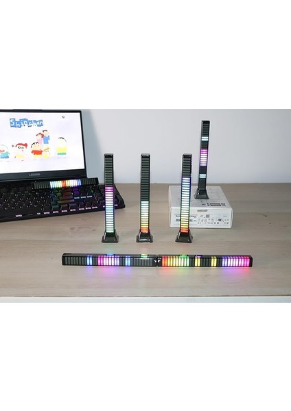 3D LED Bar Işığı: Müzikle Senkronize Edilir, Kademeler Için Birden Fazla Işık Deseni Gösterir, Parti ve Oyun Için Uygundur, USB ile Şarj Edilebilir Pil, Çok Hafif ve Taşınabilir, Rgb Renkler indirimleri