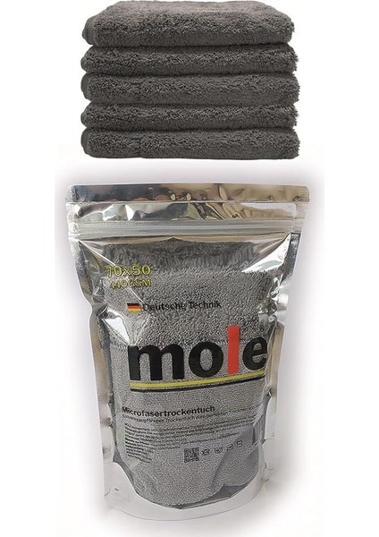Mikrofiber Çift Yüzlü Oto Kurulama Havlusu 50×70 440GSM – Paket Içeriği 1 Adet- Renk Antrasit