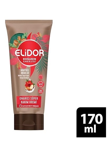 Doğanın Enerjisi Onarıcı Süper Saç Bakım Kremi Argan Yağı ve Hibiskus Özü Dökülme Karşıtı ve Güçlü Uzamayı Destekleyici (170 Ml) fiyatları