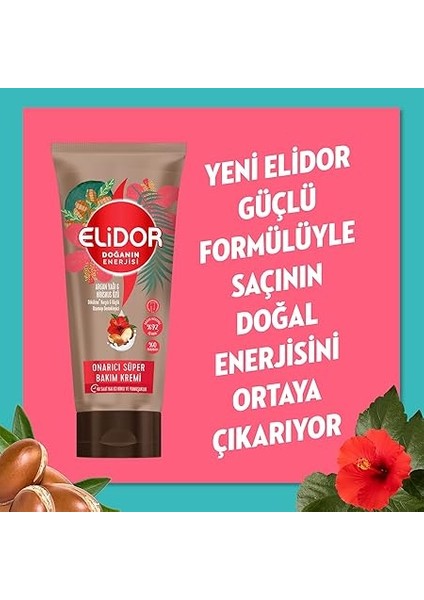 Doğanın Enerjisi Onarıcı Süper Saç Bakım Kremi Argan Yağı ve Hibiskus Özü Dökülme Karşıtı ve Güçlü Uzamayı Destekleyici (170 Ml) modelleri