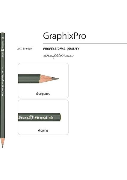 Visconti "graphixpro'' Kurşun Kalem Seti. 9 Adet (2h-9b) fiyatları