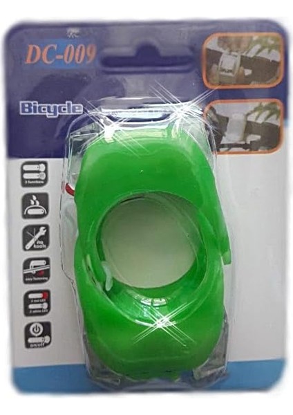 Yeşil Renkli Bisiklet Lambası Iki Adet Ledli Küçük Lamba Suya Dayanıklı Lamba fiyatları