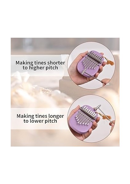 Kalimba Kalimba Mini Başparmak Piyano, 8 Tuşlu Taşınabilir Müzik Aleti, Tune Çekiç Dahil, Yetişkinler Için Hediye, Partiler ve Seyahat Için Ideal fırsatları