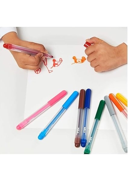 Keçe Uçlu Kalem 24 Parça Karışık Renkler modelleri