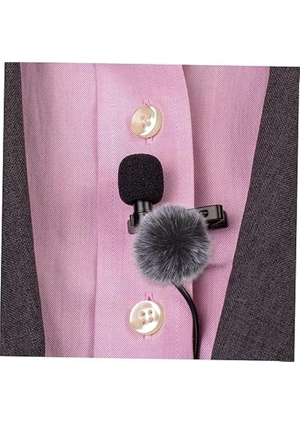 2 Adet Mikrofon Yaka Deadcat Rüzgarlığı: Yaka Mikrofon Rüzgarlığı Muff Tüylü Rüzgarlık Açık Hava Mini Klipsli Lavalier Mikrofonlar Için indirimleri