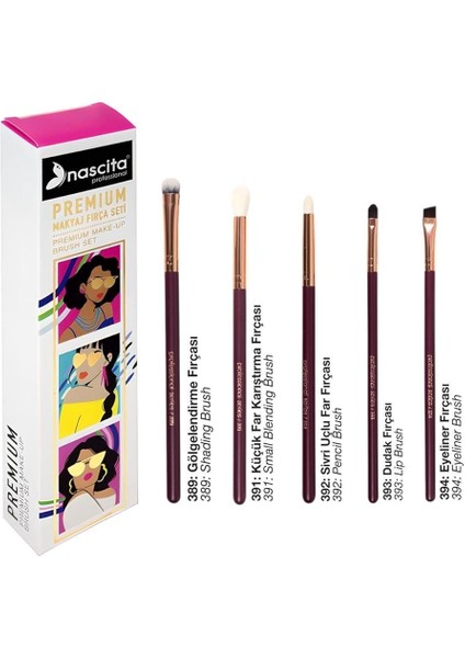 Premium Göz Makyaj Fırça Seti - 01