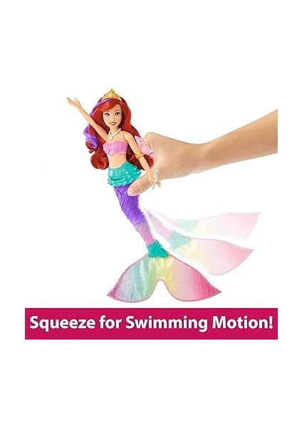Disney Prensesi Yüzen ve Renk Değiştiren Ariel Bebek Disney Prensesi Oyuncakları, Yüzen Deniz Kızı Ariel Bebek HPD43 fırsatları