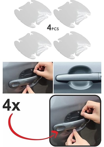 Kapı Kolu Koruyucu Film (4lü Set) fiyatları
