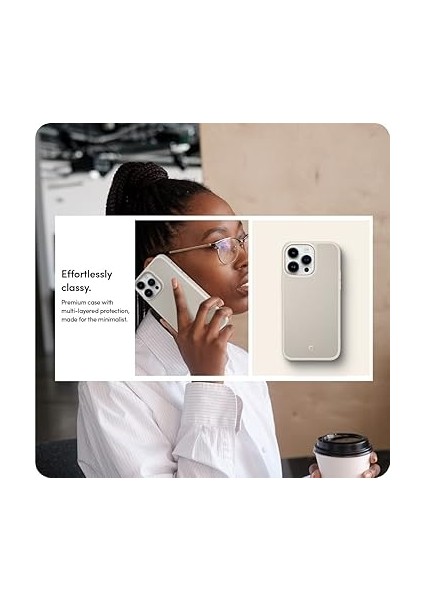 Ciel By Cyrıll iPhone 14 Pro ile Uyumlu Kılıf Kajuk Mag Magsafe Özellikli Cream - ACS05027 modelleri