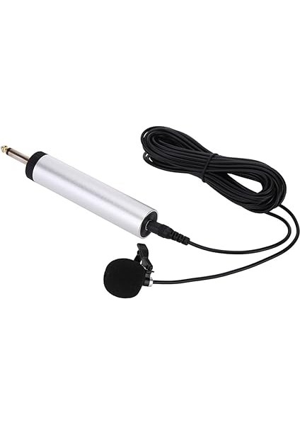 Klipsli Mikrofon, Mini Kablolu Elektret Kondenser Yaka Klipsli Müzik Enstrümanı Mikrofon Mikrofon Gitar Saks Trompet Keman Piyano Için fiyatları