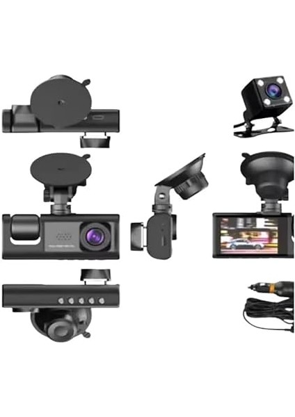 Içi 3 Kameralı Süper Hd 1296P Geri Görüş Ön Kamera Iç Kamera fiyatları