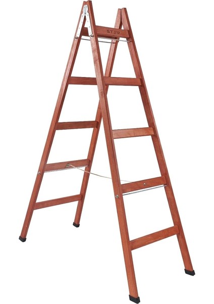 Basamaklı Çift Çıkışlı Ahşap Merdiven (Yükseklik 1.70 Mt)