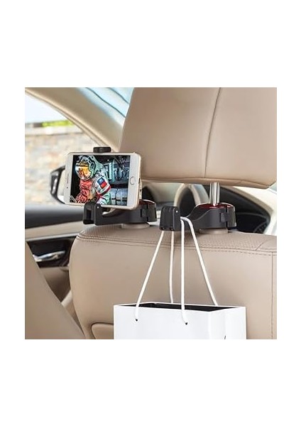 Bir Arada Araba Kafalık Kancası, Gizli Yaratıcı Kilit Tokası Tipi Kanca, Arka Araç Telefonu Tutucusu Için Otomatik Sabitleme Klipsi modelleri