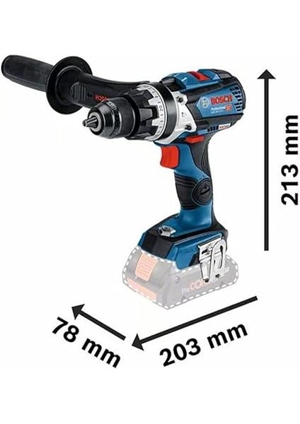 Professional Gsb 18V-110 C Akülü Darbeli Delme Vidalama Makinesi (18 Volt, Solo, Yumuşak/sert Tork: 47/85 Nm; L-Boxx Çanta) modelleri