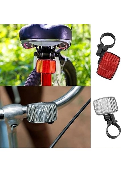 12 Adet Bisiklet Reflektörü, Bisiklet Reflektörleri, Ön ve Arka, Bisiklet Tekerlek Jant Reflektörleri, Ön ve Arka Reflektör Seti, Bisiklet Gidon Selesi, Tekerlekler Için Reflektörler modelleri