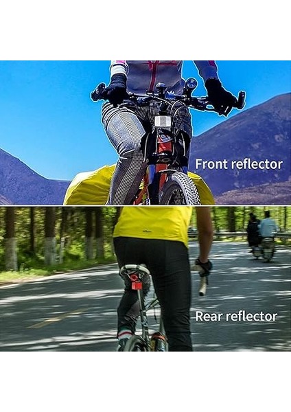 12 Adet Bisiklet Reflektörü, Bisiklet Reflektörleri, Ön ve Arka, Bisiklet Tekerlek Jant Reflektörleri, Ön ve Arka Reflektör Seti, Bisiklet Gidon Selesi, Tekerlekler Için Reflektörler fırsatları