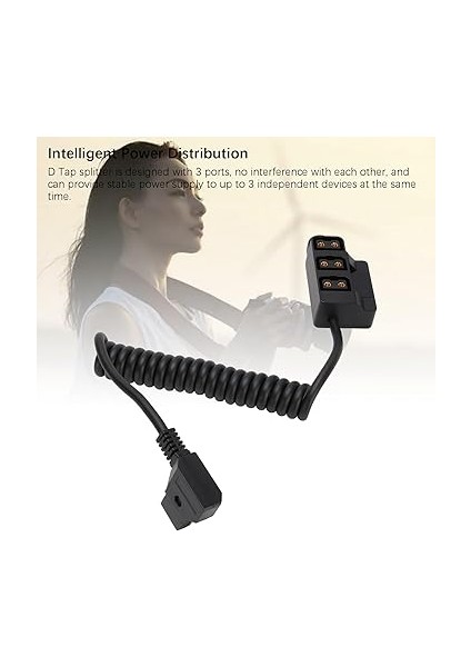 Bağlantı Noktası D-Tap Ayırıcı Kablosu Voltaj Ekranlı, 8A Birden Fazla Cihaz Için Güç Kaynağı, D-Tap Splitter Için Tasarlanmış indirimleri