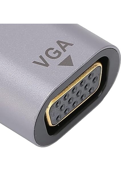 Type-C To VGA Çevirici Adaptör - Macbook ve Notebook Uyumlu USB C To VGA Adaptör S1723 fırsatları