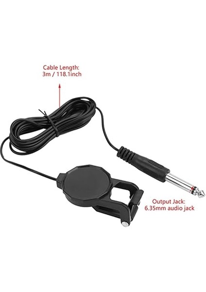 Akustik Gitar Pikap, Ses Kalitesi Ses Jakıyla Sesi Iletin, Keman, Erhu, Ukelele, Taşınabilir, Hafif Siklet Gibi Telli Enstrümanlar Için Mikrofon Üzerine Klips modelleri