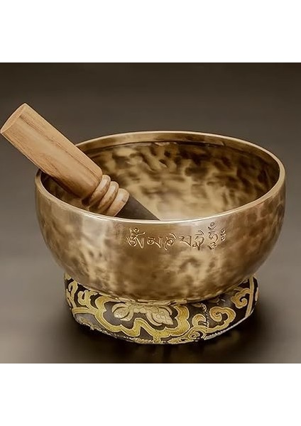 Bless El Yapımı Tibet Şarkı Kase Seti - Yoga, Çakra Şifa, Ses Terapisi, Stres Giderici, Farkındalık ve Ev Dekoru Için Dolunay Nepal Meditasyon Ses Kasesi (12 Cm) indirimleri