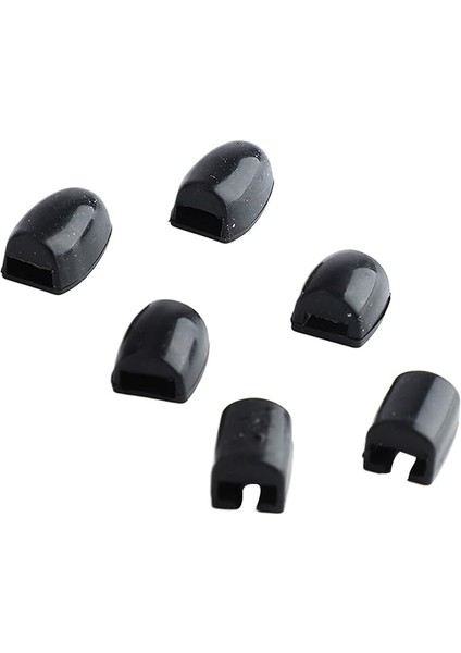 Silikon Saksafon Parmak Dayanağı 6 Adet Saksafon Anahtar Yükselticiler, Silikon Parmak Pedleri ve Başparmak Pedleri, Saksafon Için Rahat Yastıklama, Siyah