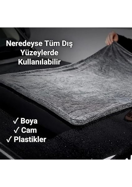 Profesyonel 40X60CM 1200GSM Ultra Kalın Mikrofiber Araç Kurulama Havlusu Oto Yıkama Bezi Kurutma Havlusu indirimleri