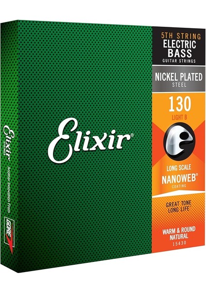 15430 Nanoweb Light Tek Bas Gitar Teli (130)