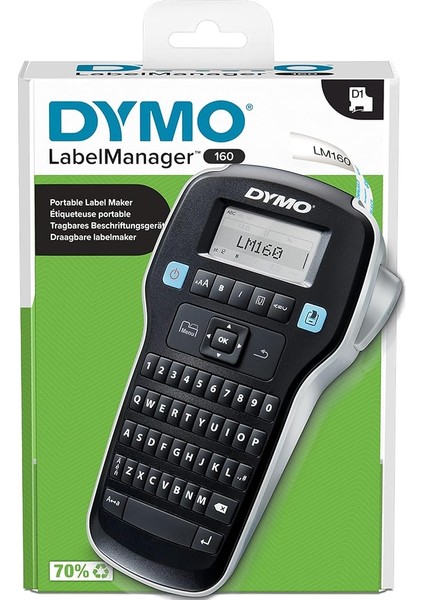 Dymo Lm 160 Elektronik Etiketleme Makinesi - 6/9/12 mm D1 Şeritlerle Uyumlu Kullanım